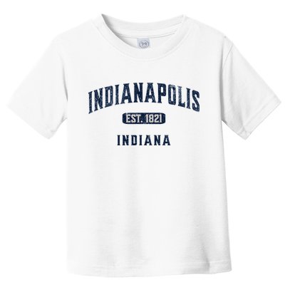 Visit Indianapolis Indiana Vintage Athletic Souvenir Toddler T-Shirt