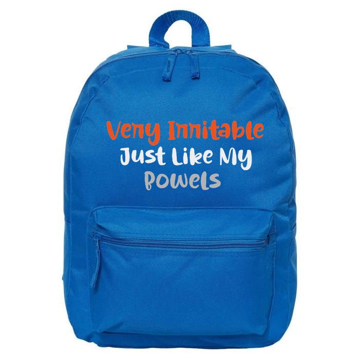 Very Irritable Just Like My Bowels 16 in Basic Backpack