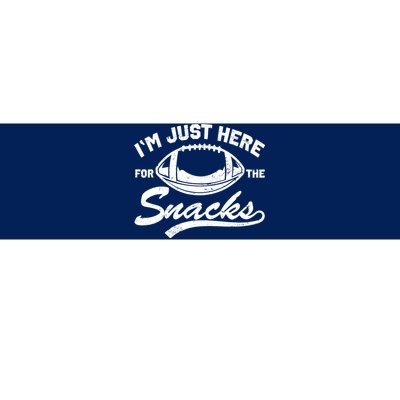 Vintage I'm Just Here For The Snacks Fantasy Football Bumper Sticker