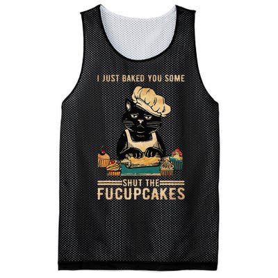 Vintage I Just Baked You Some Shut The Fucupcakes Mesh Reversible Basketball Jersey Tank