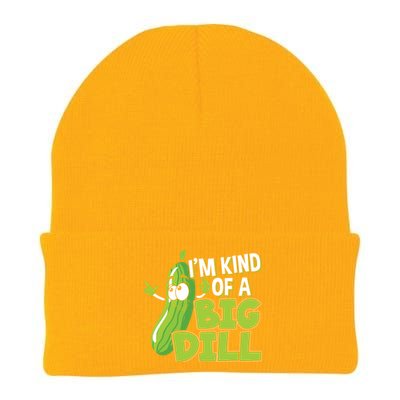 Vegan I'm Kind Of A Big Dill Gift Pickle Lover Cute Gift Knit Cap Winter Beanie