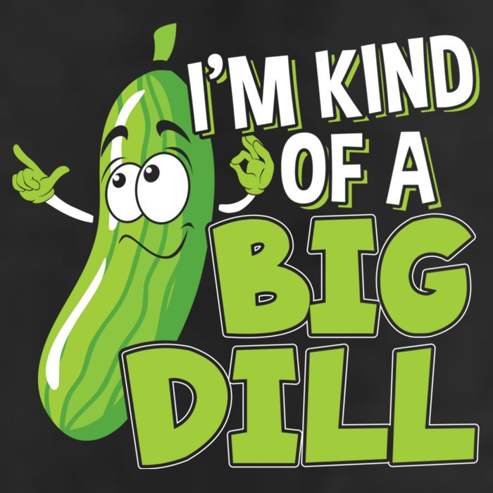 Vegan I'm Kind Of A Big Dill Gift Pickle Lover Cute Gift 7 Panel Mesh Trucker Snapback Hat