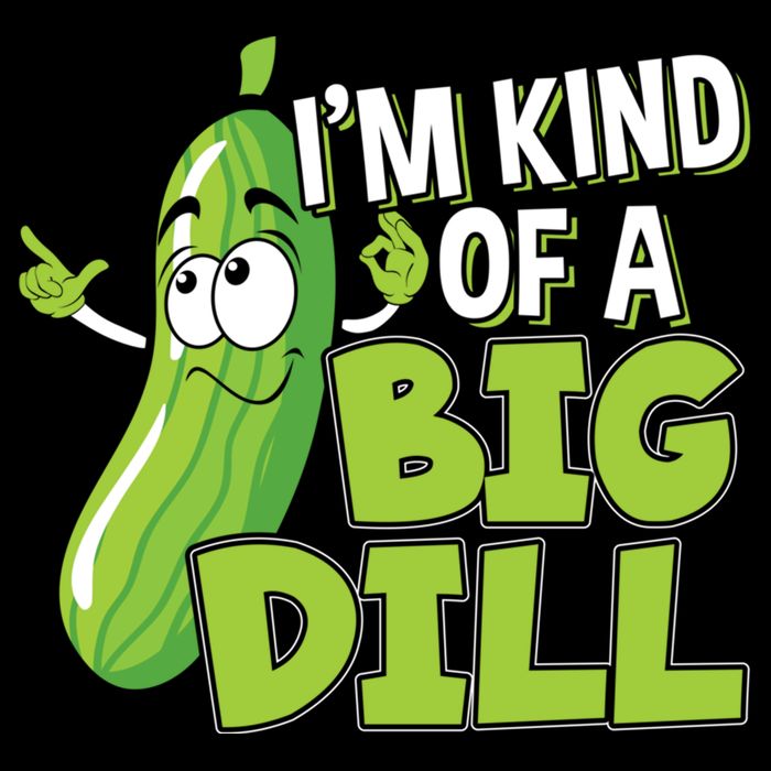 Vegan I'm Kind Of A Big Dill Gift Pickle Lover Cute Gift Doggie Tank