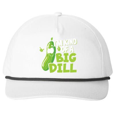 Vegan I'm Kind Of A Big Dill Gift Pickle Lover Cute Gift Snapback Five-Panel Rope Hat