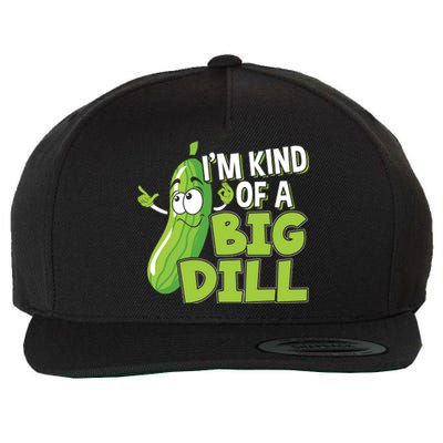 Vegan I'm Kind Of A Big Dill Gift Pickle Lover Cute Gift Wool Snapback Cap