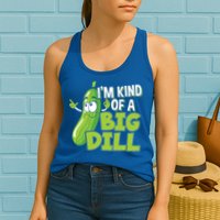 Vegan I'm Kind Of A Big Dill Gift Pickle Lover Cute Gift Womens Tank Top