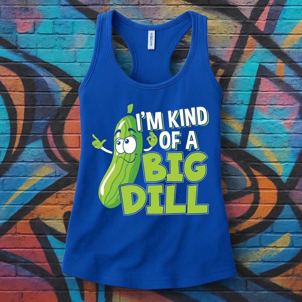 Vegan I'm Kind Of A Big Dill Gift Pickle Lover Cute Gift Womens Tank Top