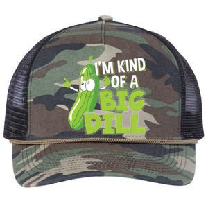 Vegan I'm Kind Of A Big Dill Gift Pickle Lover Cute Gift Retro Rope Trucker Hat Cap