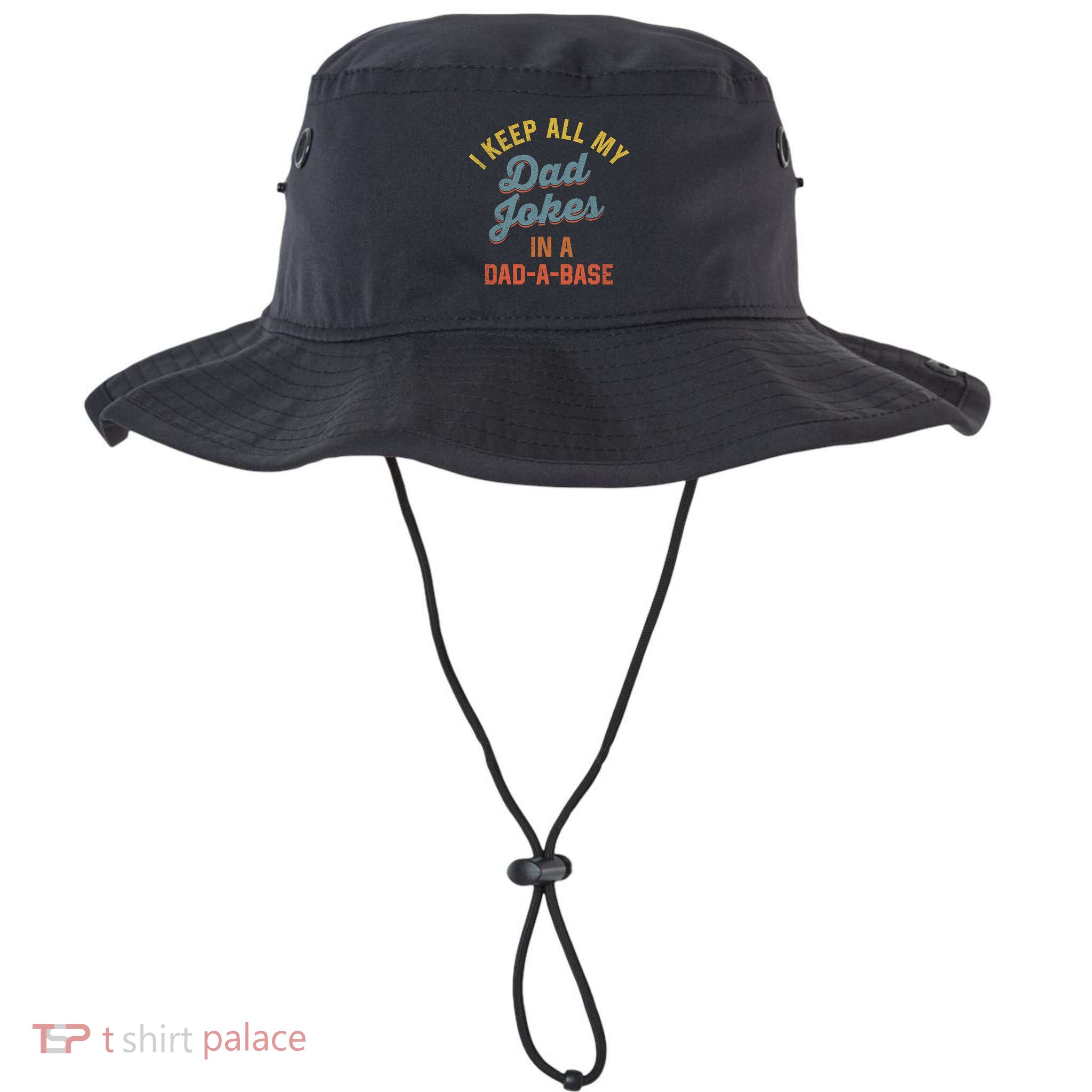 Vintage I Keep All My Dad Jokes In A Dadgift A Gift Base Funny Dad Funny Gift Bucket Hat