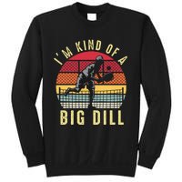 Vintage I'M Kind of a Big Dill Pickleball Player Retro Funny Sweatshirt