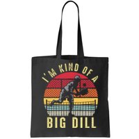 Vintage IM Kind Of A Big Dill Pickleball Player Retro Funny Tote Bag