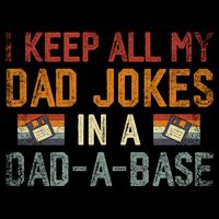 Vintage I Keep All My Dad Jokes In A Dad A Base Fathers Day Gift Backpack
