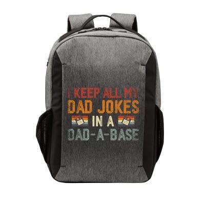 Vintage I Keep All My Dad Jokes In A Dad A Base Fathers Day Gift Vector Backpack