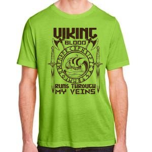 Viking Blood Runs Through My Veins Adult ChromaSoft Performance T-Shirt