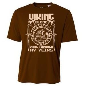 Viking Blood Runs Through My Veins Cooling Performance Crew T-Shirt