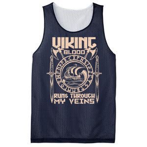 Viking Blood Runs Through My Veins Mesh Reversible Basketball Jersey Tank