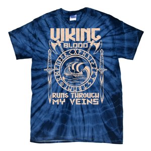 Viking Blood Runs Through My Veins Tie-Dye T-Shirt