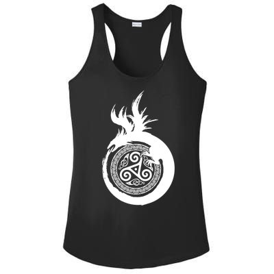 Viking Dragon Celtic Emblem Ladies PosiCharge Competitor Racerback Tank