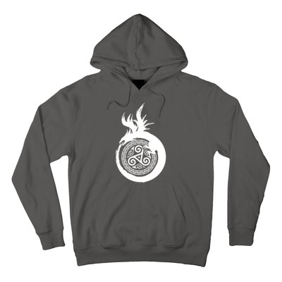 Viking Dragon Celtic Emblem Hoodie