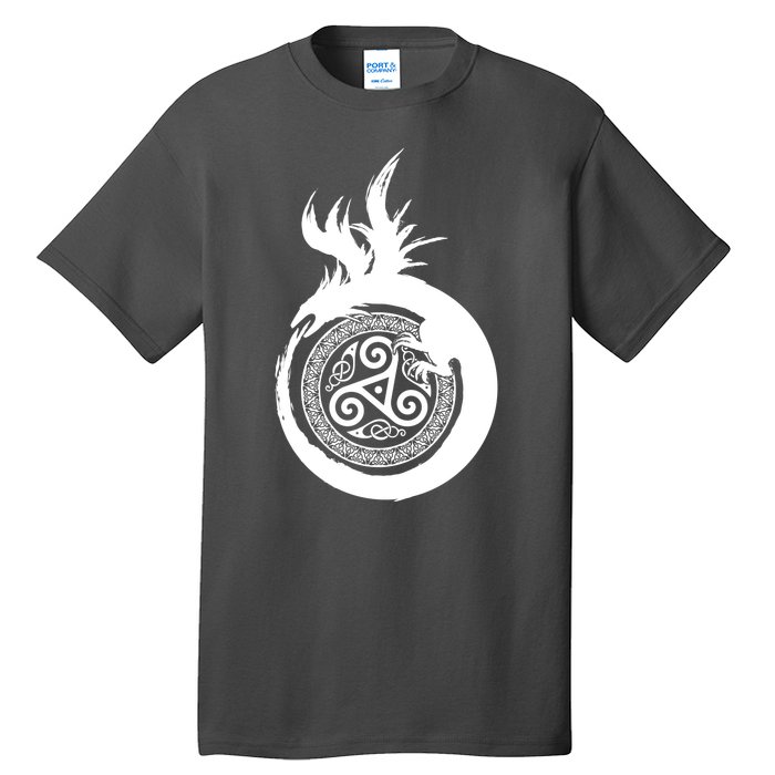 Viking Dragon Celtic Emblem Tall T-Shirt