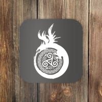 Viking Dragon Celtic Emblem Coaster