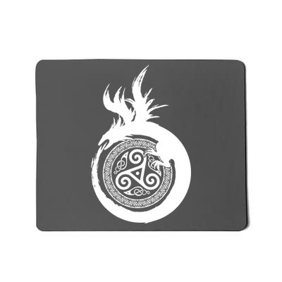 Viking Dragon Celtic Emblem Mousepad