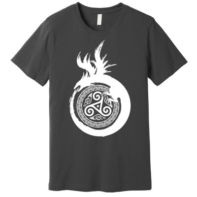 Viking Dragon Celtic Emblem Premium T-Shirt