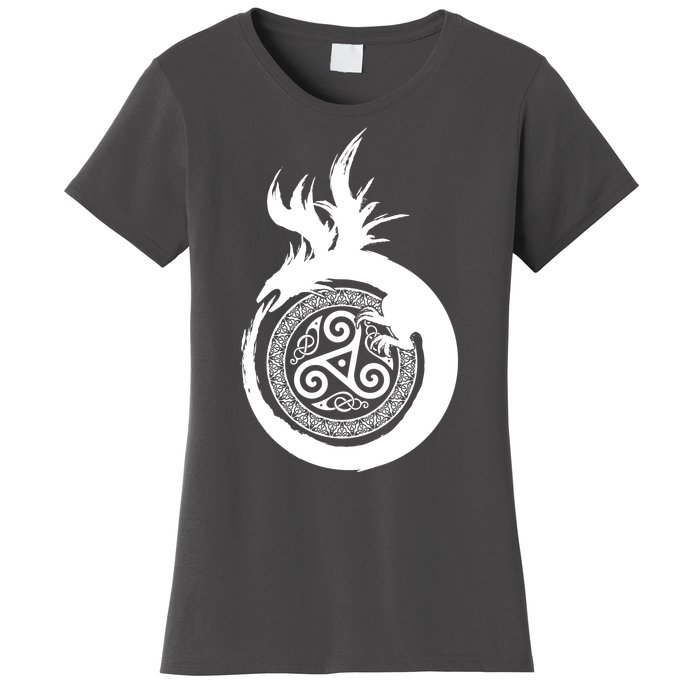 Viking Dragon Celtic Emblem Women's T-Shirt