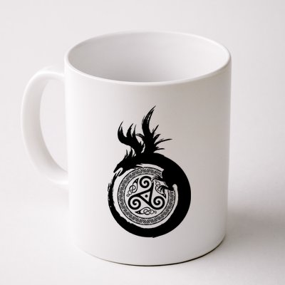 Viking Dragon Celtic Emblem Coffee Mug