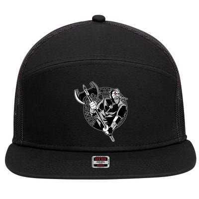 Viking Warrior Weapon 7 Panel Mesh Trucker Snapback Hat