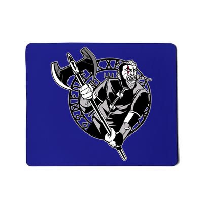 Viking Warrior Weapon Mousepad