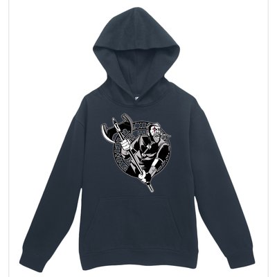 Viking Warrior Weapon Urban Pullover Hoodie