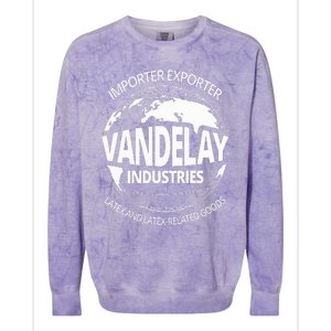 Vandelay Industries Latex Related Goods Novelty Colorblast Crewneck Sweatshirt