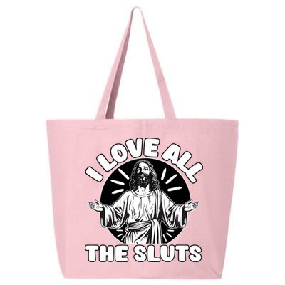 Vintage I Love All The Sluts Adult Humor Jesus 25L Jumbo Tote