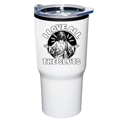 Vintage I Love All The Sluts Adult Humor Jesus Tumbler