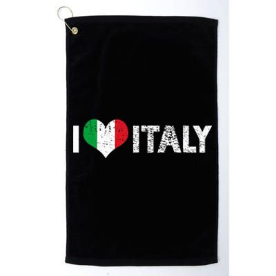 Vintage I Love Italy Europe Vacation Holiday Platinum Collection Golf Towel