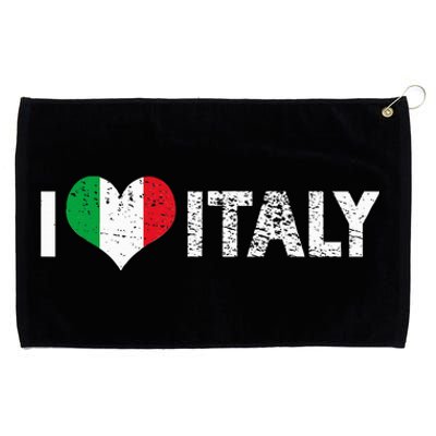 Vintage I Love Italy Europe Vacation Holiday Grommeted Golf Towel