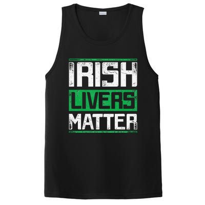 Vintage Irish Livers Matter St Patricks Day PosiCharge Competitor Tank