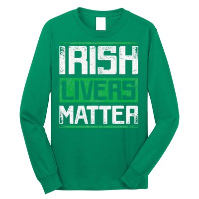 Vintage Irish Livers Matter St Patricks Day Long Sleeve Shirt