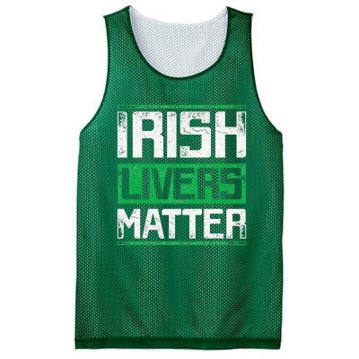 Vintage Irish Livers Matter St Patricks Day Mesh Reversible Basketball Jersey Tank