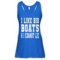 Vintage I Like Big Boats And I Cannot Lie Boating Lover Gift Ladies Essential Flowy Tank