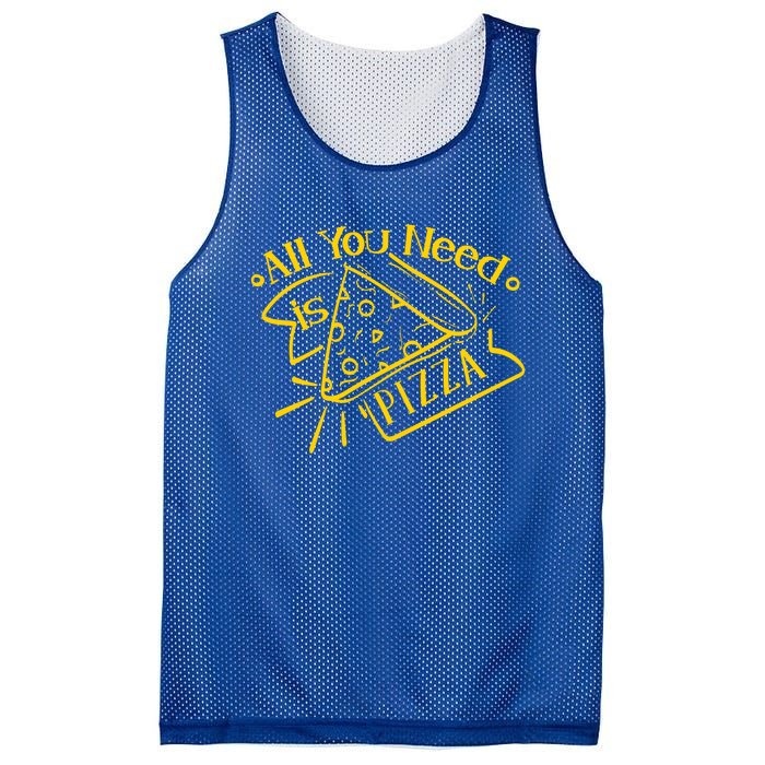 Vintage I Love Pizza Saying All You Need Is Pizza Gift Mesh Reversible Basketball Jersey Tank