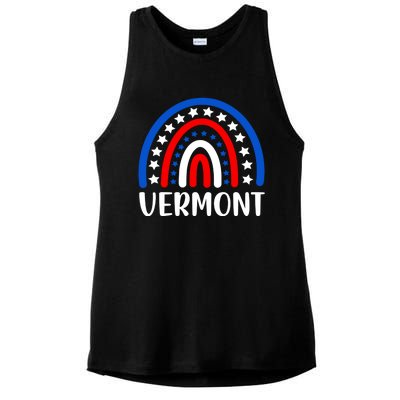 Vermongift I Love Vermont Usa Funny Gift Ladies PosiCharge Tri-Blend Wicking Tank