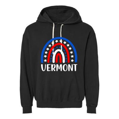 Vermongift I Love Vermont Usa Funny Gift Garment-Dyed Fleece Hoodie