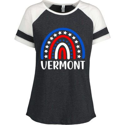 Vermongift I Love Vermont Usa Funny Gift Enza Ladies Jersey Colorblock Tee