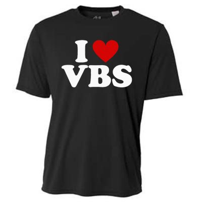 Vbs I Love Vacation Bible School Christian Vbs Church Jesus Cooling Performance Crew T-Shirt