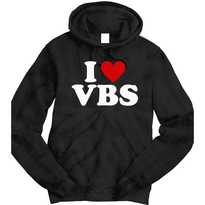 Vbs I Love Vacation Bible School Christian Vbs Church Jesus Tie Dye Hoodie