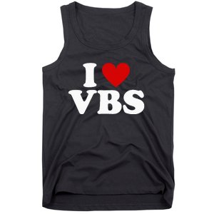 Vbs I Love Vacation Bible School Christian Vbs Church Jesus Tank Top