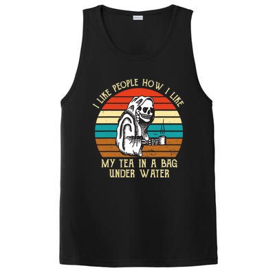 Vintage I Like People How I Like My Tea In A Bag Under Water PosiCharge Competitor Tank