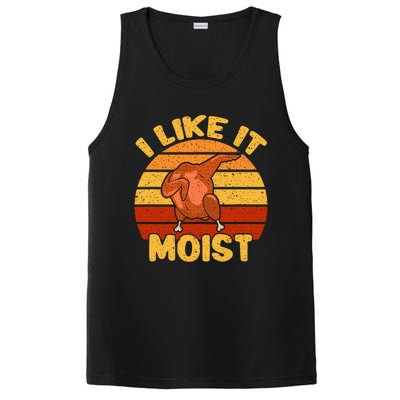 Vintage I Like It Moist Funny Thanksgiving Costume Turkey PosiCharge Competitor Tank